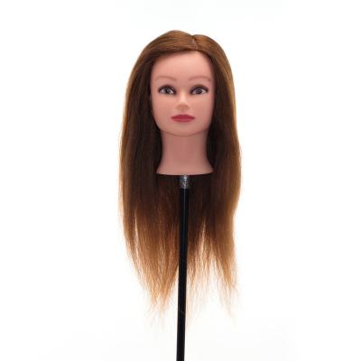 China Silky Straight Wave Hair Salon School Haircut Practice Teaching Training Head Mannequin Hair Extension With 100% Hair for sale