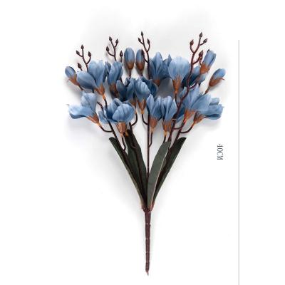 China Artificial flower bouquet 15 5 artificial flower buds simulation decoration flower arrangement home artificial azalea azalea taran autumn 1 piece for sale