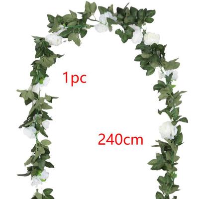 China Simulation Eucalyptus Peony Flower Environmental Rattan Dry Flower Pampas Home Decoration Artificial Wedding 1 Pack for sale