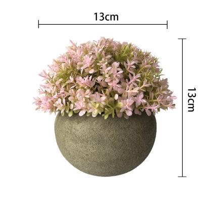 China Artificial Flower Simulation Green Plant Pampas Grass Bonsai Flower Bonsai Environmental Dry Potted Potted Ornament A for sale