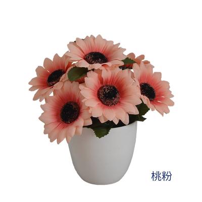 China Artificial Flower Environmental Dry Flower Pampas Sunflower Wedding Furniture Restaurant Hall Garden Balcony 1 Piece for sale