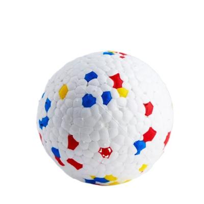 China Environmental dry flower pampas dog toy ball burst ball resistant to bite and pet toy ETPU molar high elastic bite can not break pet ball 1B for sale