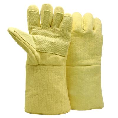 China Heat Insulation Gloves Darlingwell Custom 500 Degree Heat And Cut Resistance Gloves High Temperature Work Gloves For Industry Kitchen for sale