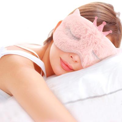 China Hot And Cold Comfortable Different Size Eye Mask Cat Ears Crown Eye Mask Cotton Anti-puffiness Mask for sale