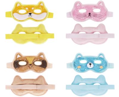 China Animal Eye Mask Relief And Stress Design Gel Beads Hot Cold Eye Mask For Dry Eye And Dark Circle for sale