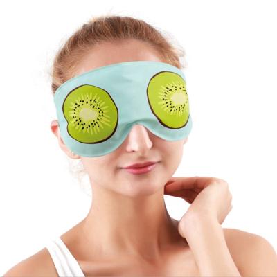 China Anti-puffiness gel eye mask eye cooling compress with fruit printing for dry eyes dark circle for sale