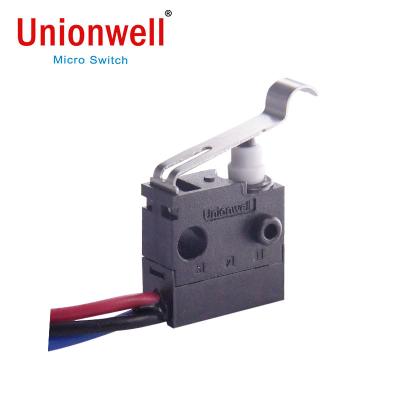 China Home Appliance Unionwell IP67 150gf Lever G306 Series Micro Subminiature Switch For Home Appliance for sale