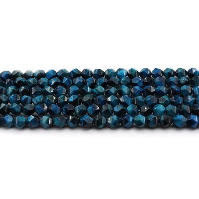 China For Jewelry Making Wholesale 4/6/8/10mm Big Cut Royal Blue Tiger Eye Stone Loose Gemstone Set Natural Stone Beads For Jewelry Making Sets for sale