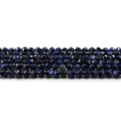 China For Jewelry Making Wholesale 4/6/8/10mm Big Lapis Lazuli Cut Blue Tiger Eye Stone Loose Gemstone Set Natural Stone Beads For Jewelry Making Sets for sale