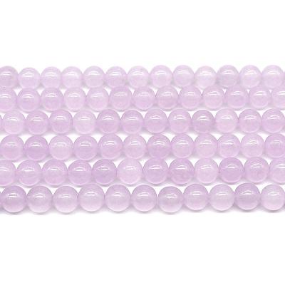 China For jewelry making Wholesale 4/6/8/10mm Lavender Light Purple Jade Bead Bracelet loose gemstone set natural stone beads for Jewelry Making sets for sale