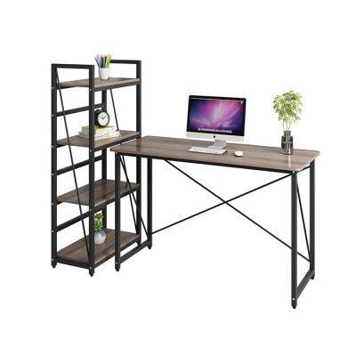 China Amazon hot sale high quality ergonomic laptop desk with bookshelf office desks for sale