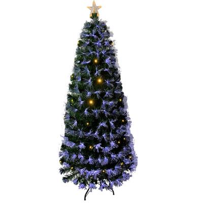 China Morden Indoor Fiber Optic PVC 180cm Lighting Christmas Tree for sale