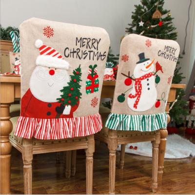 China Christmas decoration sales tablecloth Christamas the new set of chair + Christmas snowflake set Christmas ornaments wholesale for sale