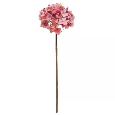 China Morden New Style Single Stem Hydrangea Artificial Flower Silk Wholesalers for sale