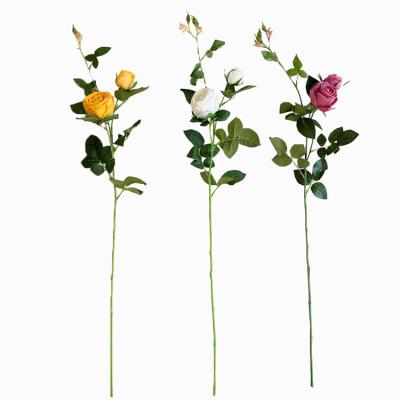 China Artificial Rose Flowers Real Morden Festival Decoration Single Stem Touch for sale