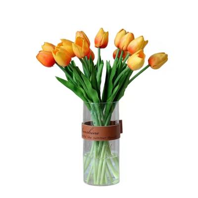 China New Morden Home Decoration Colors Tulips Real Touch Artificial Flower for sale