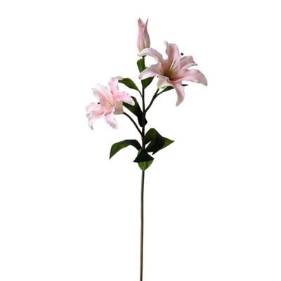 China Morden Wedding Decoration Artificial Branch Lily PU Simple Real Touch for sale