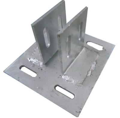 China Zinc Plated Embedded Steel Plate Embed Plate In Concrete Wall for sale