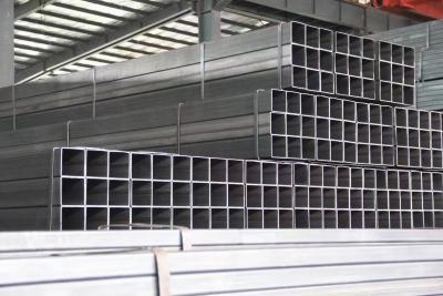 China 80*80 Hollow Galvanized Rectangular Tube With Waterproof Plastic Bags for sale