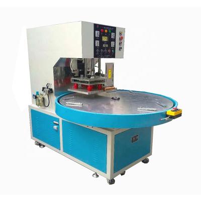 China New Design Economy PVC Turntable HF Automatic Welding Machine With PLC Controlled Te koop