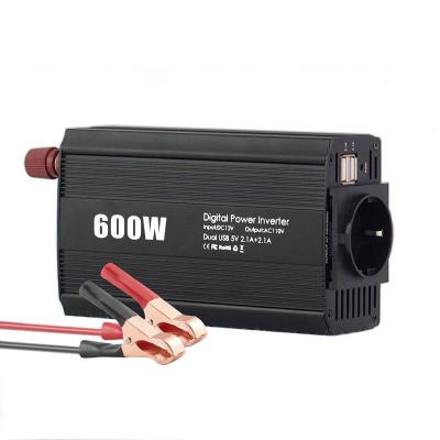 China Dual Inverter 600W USB Car Inverter Power Converter AC110V/220V 160*97.5*53mm for sale