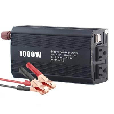 China shenpu 1000W Power Inverter Dual USB Inverter Car Inverter 210*140*66mm for sale