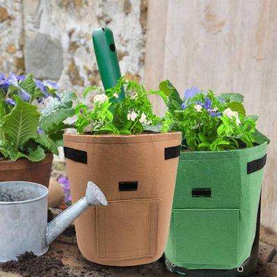 China SHENPU Plant 7 Gallon Garden Grow Bags PET Material Potato Window Plant Grow Bag for sale