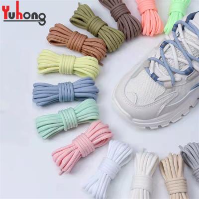 China Factory Round Supplier Custom Laces Lace Charms Custom Logo Shoe Laces Round Laces for sale