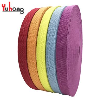 China High Tenacity Cotton Webbing Tape Polyester Cotton Webbing Strap High Quality Tape for sale