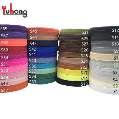 China Good Quality 54 Colors 16mm Elastic Plain Fold Over Solid Foe Elastic Webbing Ribbon Elastic Hair Accessories 100 yard/lot for sale