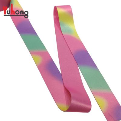 China High Tenacity Color Gradient Pattern Printed Webbing Belt Strap 2