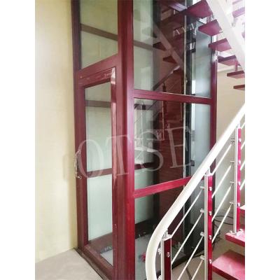 China Residential Elevators OTSE Villa Elevator Low Noise Home Elevator Outdoor Glass Panoramic Residential Elevator House Elevator for sale