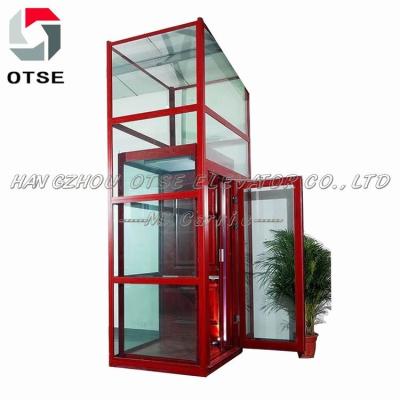 China Villa Household Elevators OTSE Residential Elevator Small Home Glass Elevator Residential Elevator Mini Lift for sale