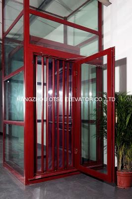 China Nice Elevators Small Folding Door Guided Home Lift Elevator For Single Homes Install for sale