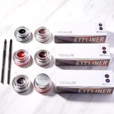 China FOCALLURE Waterproof High Quality 5 Colors Smooth Long Lasting Quick Dry Wholesale Gel Eyeliner For Makeup for sale