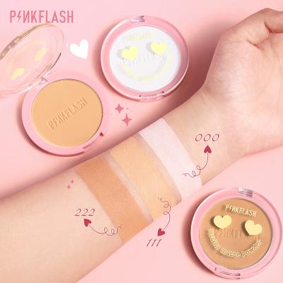 China Natural PINKFLASH Accept Orders 3 Colors Traceless Oil Control Face Powder Makeup Foundation for sale