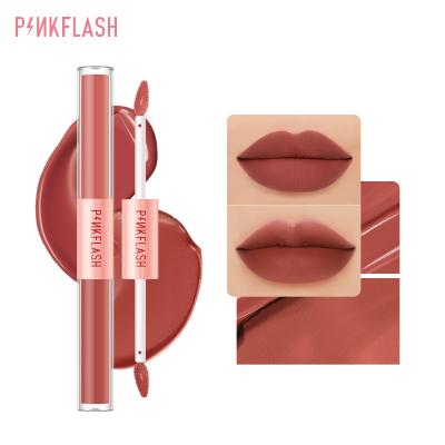 China New 2 PINKFLASH Design 2 Color Smooth Long Lasting Liquid Matte Lipstick Waterproof Makeup for sale