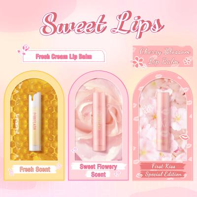 China PINKFLASH PF-L03 Wholesale Price 12 Pcs Waterproof Cheap / Set Skin Care Moisturizing Soft Lips Lip Balm for sale