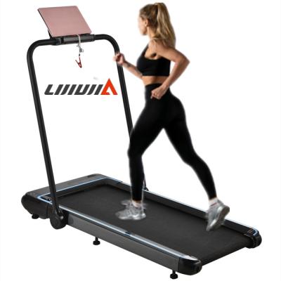 China Lijiujia Purchase Mini Treadmill Commercial Cheap Electric Flat Treadmill 2in1 Folding Treadmill Walking Pad For Home Use for sale