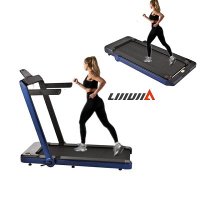 China Lijiujia Protective Commercial Electric Walking Treadmill 6km Foldable 2 in 1 Treadmill Exercise Equipment LED Display Indoor Walking Machine for sale