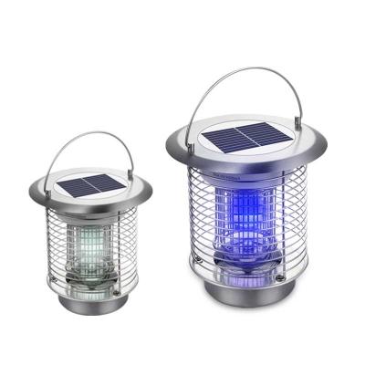 China Led Outdoor Camping Multifunctional Electronic Insect Trap Rechargeable Mosquito Killer Lamp Solar Bug Zapper for sale