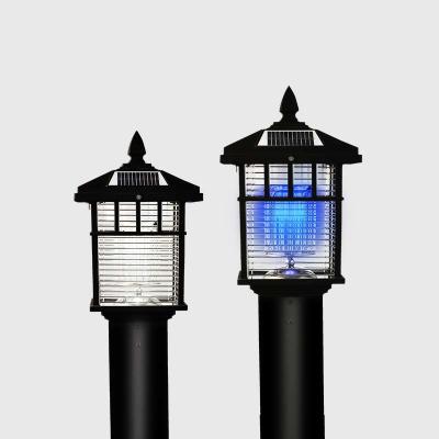 China Led Solar Power Outdoor Camping Multifunctional Electronic Insect Trap Bug Zapper Rechargeable Mosquito Killer Lamp for sale