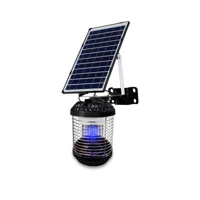 China Solar Garden Outdoor Rechargeable Waterproof Mosquito Killer Lamp Anti-mosquito Insect Trap Stainless Steel Bug Zapper for sale