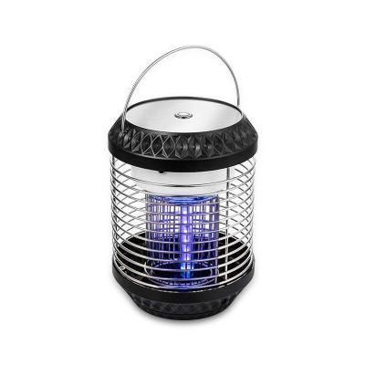 China Hanging Black Stainless Steel Grid Waterproof Insect Trap Mosquito Killer Lamp For Villa Garden for sale