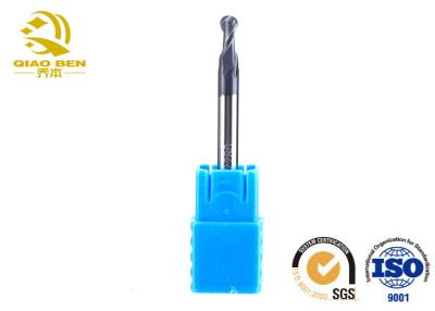 China Hrc45 Carbide Ball End Mill 2 Flute Ball Nose End Mill Anti - Chipping Edge for sale