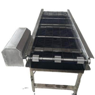 China Heat Resistant High Quality Cooking Machine Food Industry Cable Flat Belt Conveyor for sale