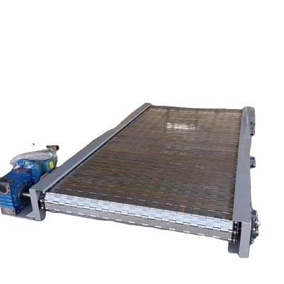 China Heat Resistant Stainless Steel Chain Plate Conveyor For Bottle Slat Conveyor for sale