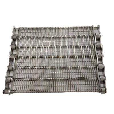 China Corrosion Resistance Heat Resistant Eye Link Conveyor Belt For Growing Systems / Stainless Steel Mesh Conveyor Belt for sale