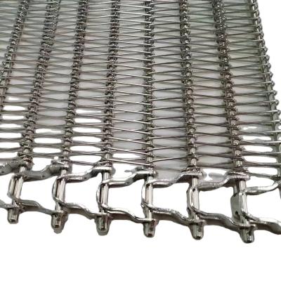 China Corrosion Resistance Food Grade 304 Stainless Steel Chain Link Spiral Heat Resistant Wire Mesh Conveyor for sale