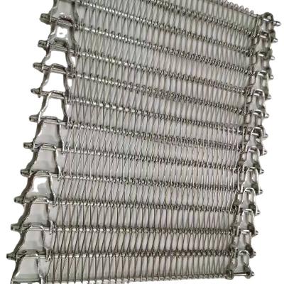 China Corrosion Resistance Belt Conveyor Spiral Heat Resistant Steel Wire Mesh Conveyor Belt for sale